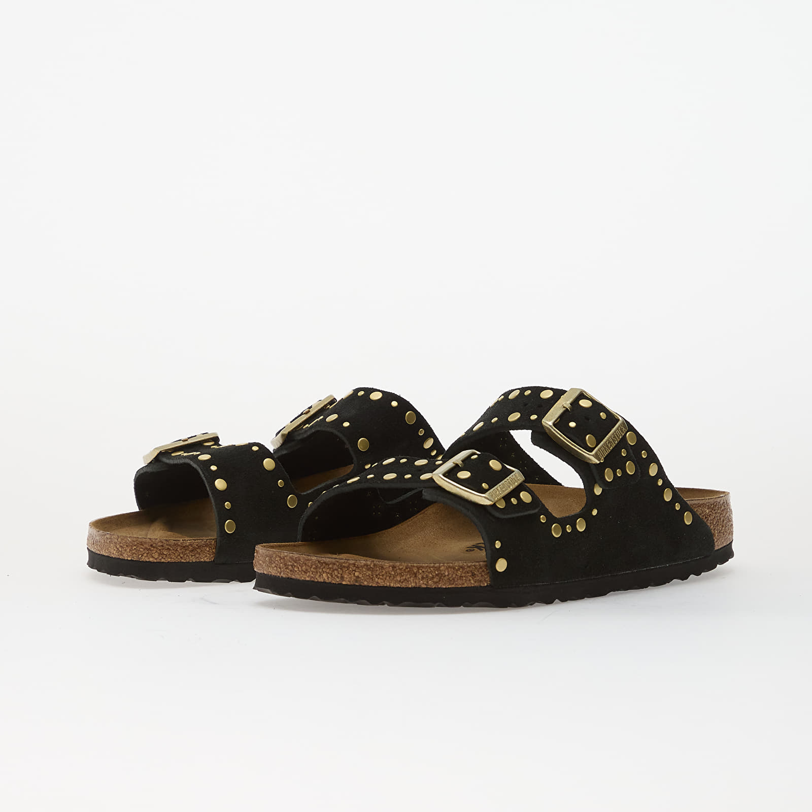 Sieviešu apavi Birkenstock Arizona Rivets Suede Leather Women Black