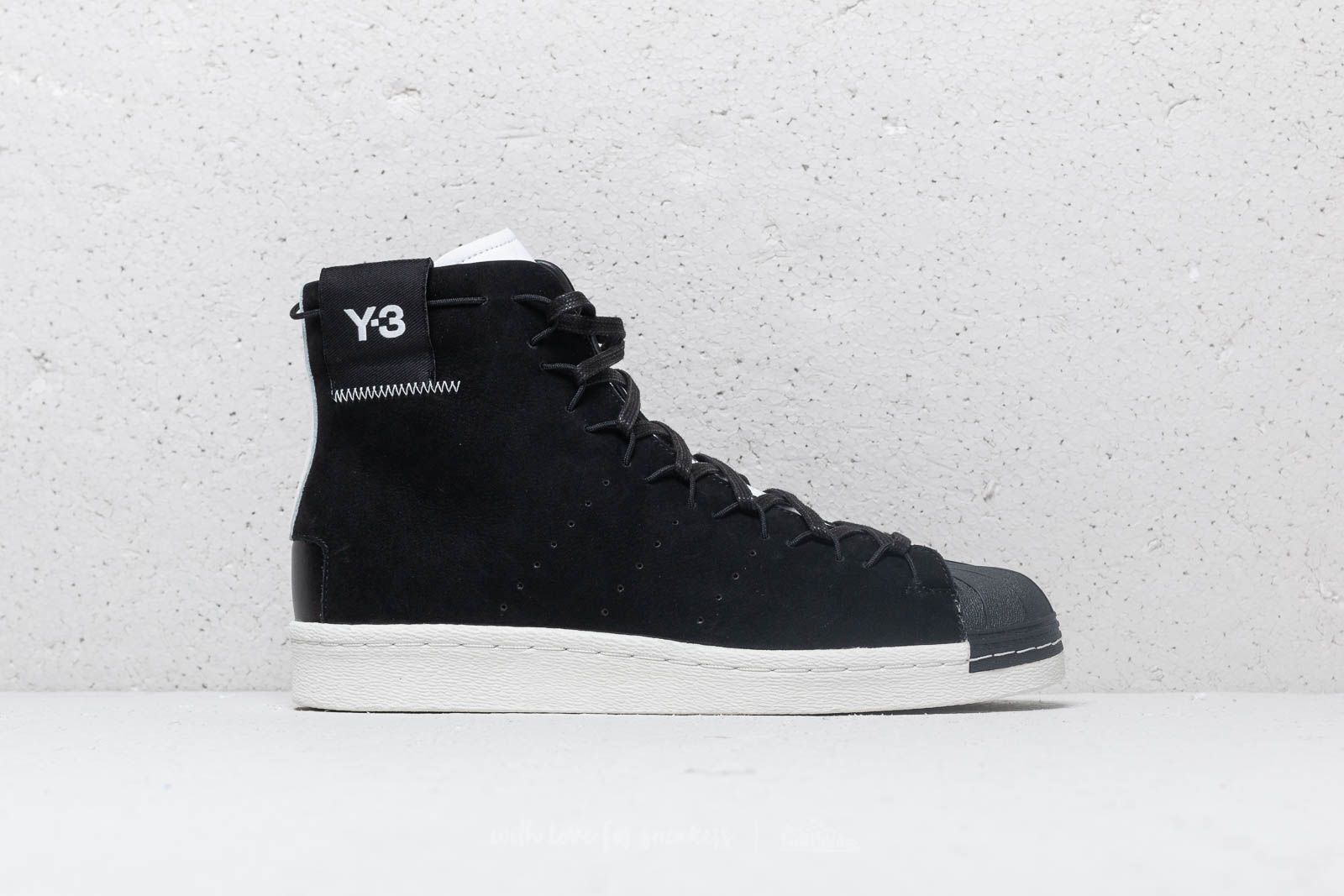 Men s shoes Y 3 Super High Black Ftw White Core White Footshop