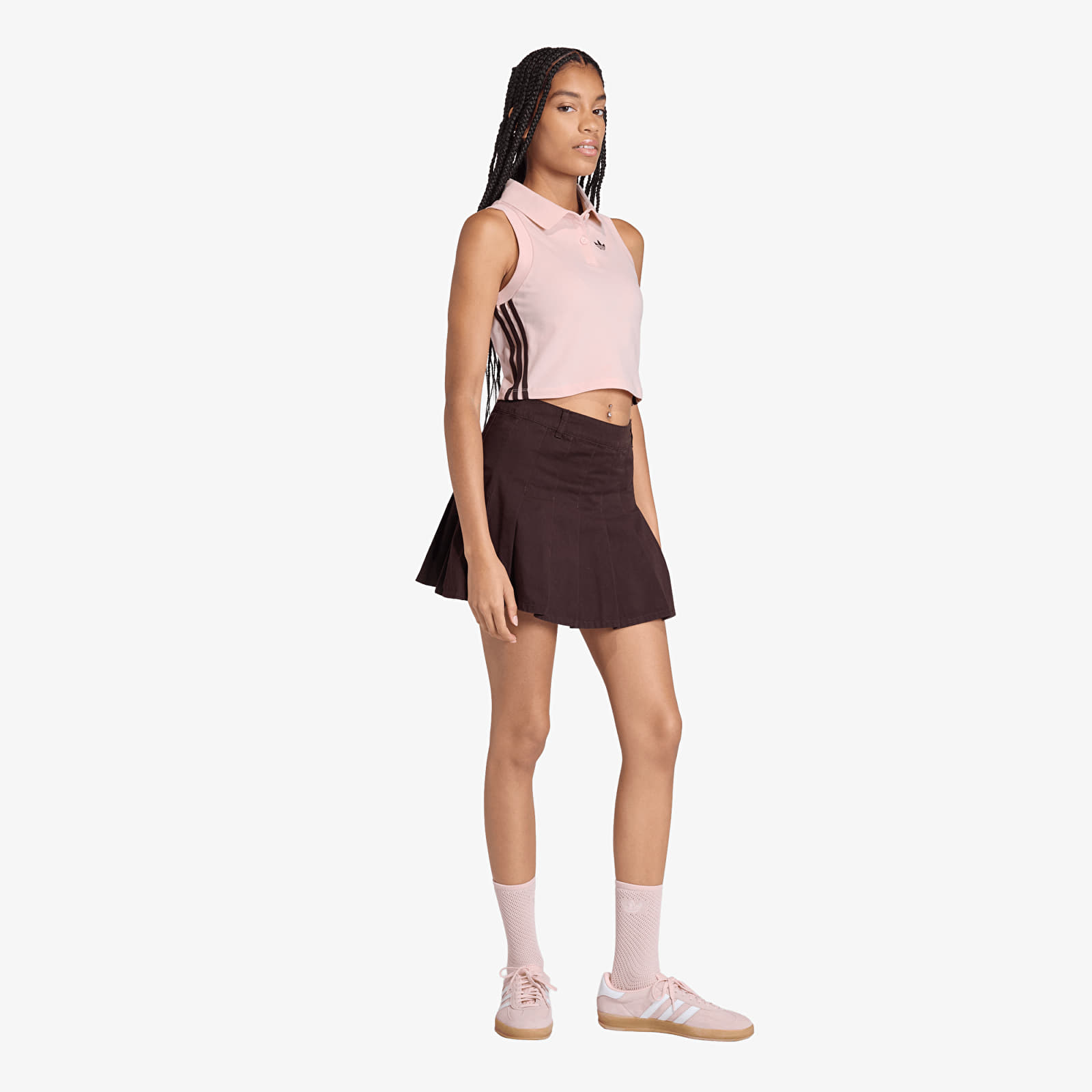 Skirts adidas Twill Pleated Skirt Aurora Coffee