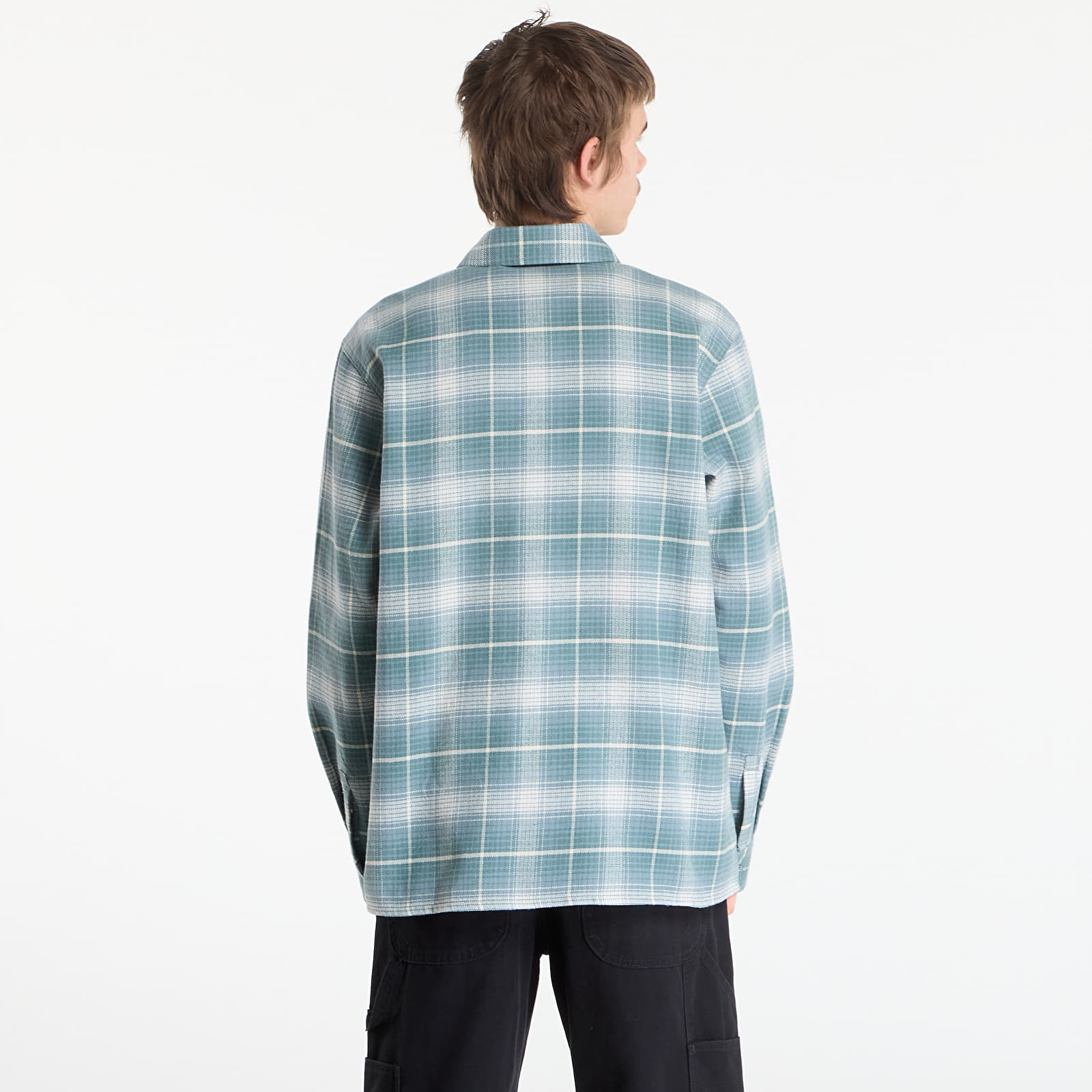 Košele Dickies Forest Check Shirt Stormy Sea