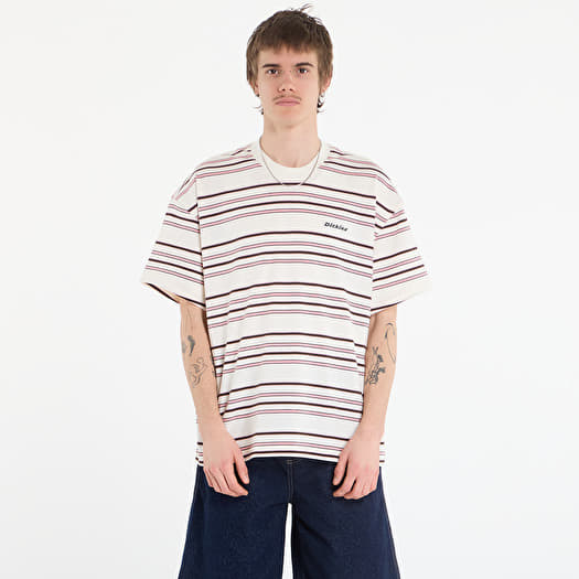 Dickies East Liberty Stripe Ss Tee Egret