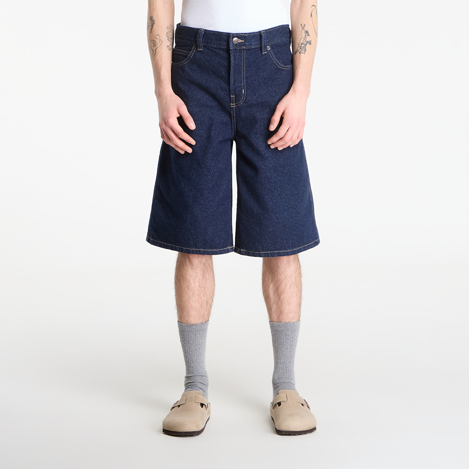 Shortsid Dickies 958 13-Inch Loose Short Jeans Rinsed