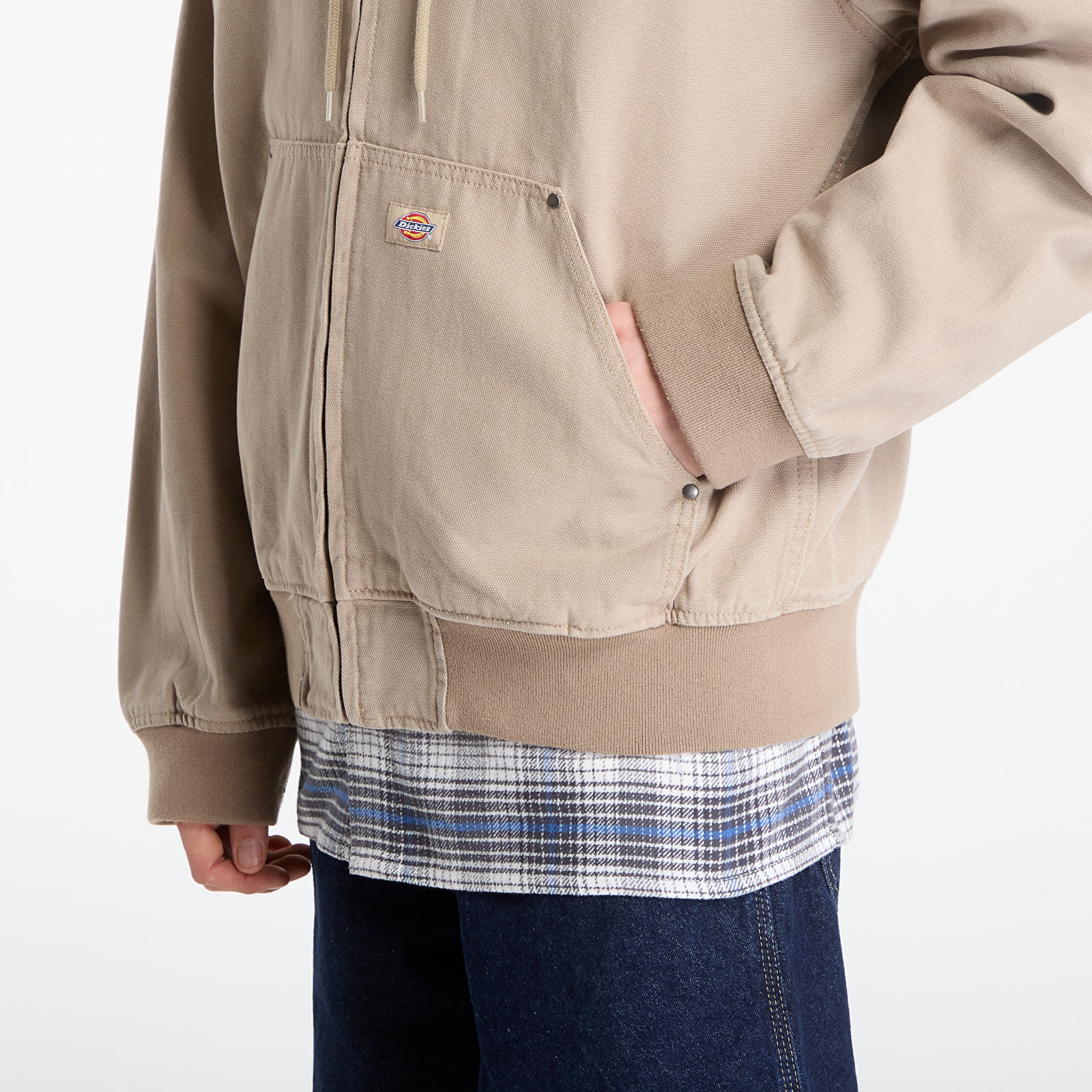 Bombers Dickies Unlined Canvas Hooded Bomber Desert Sand