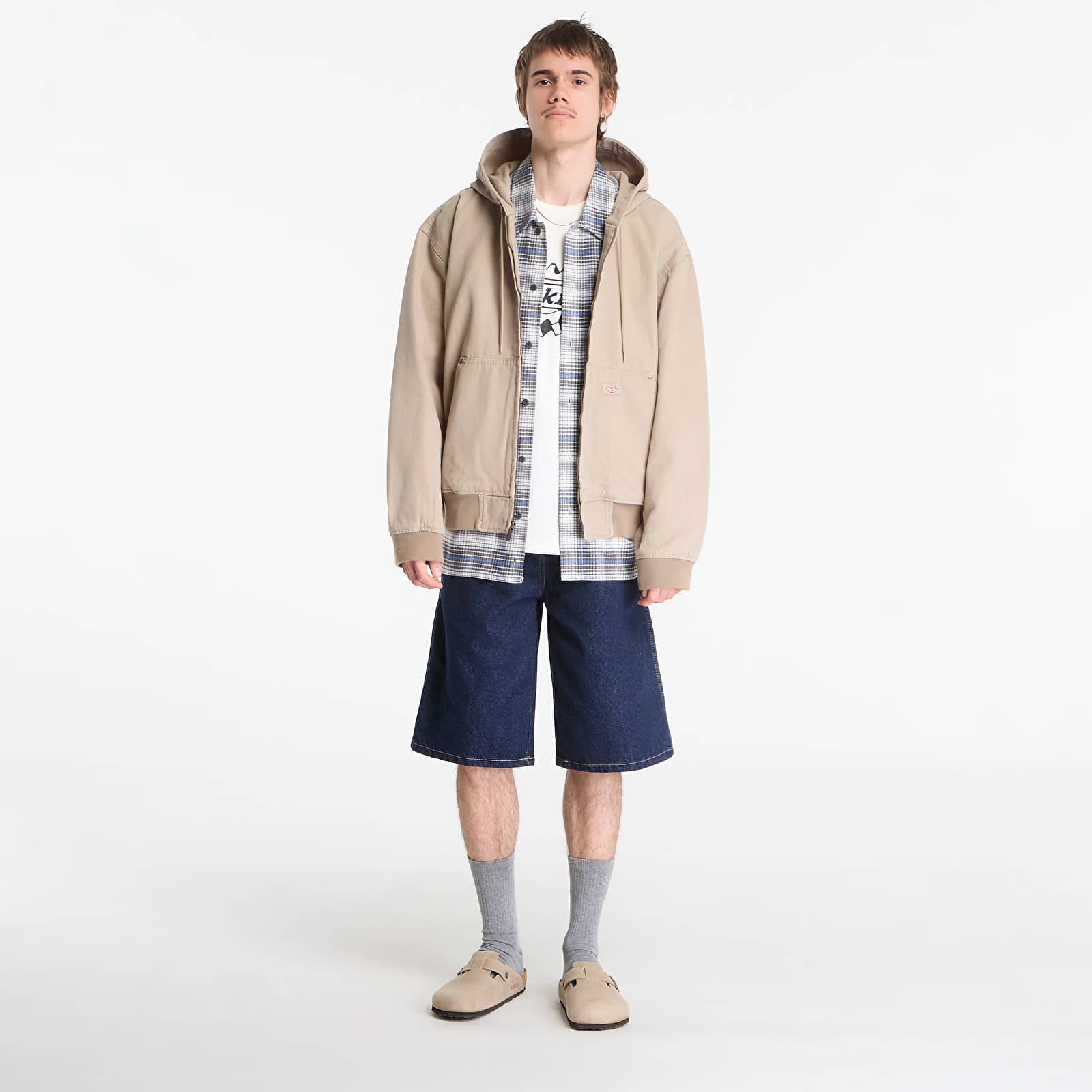 Bombers Dickies Unlined Canvas Hooded Bomber Desert Sand