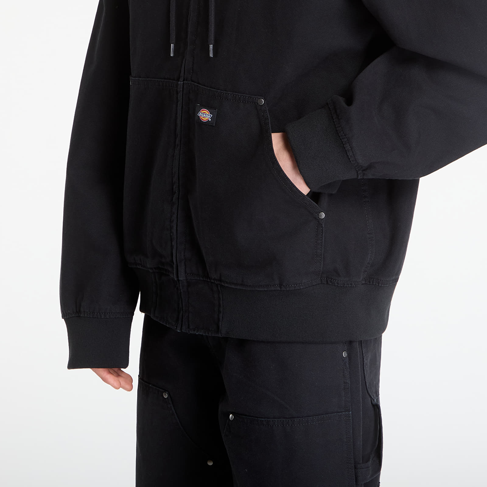Bombery Dickies Unlined Canvas Hooded Bomber Black