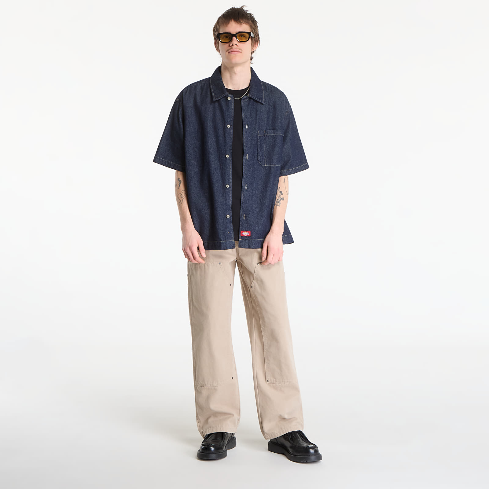 Košele Dickies Denim Shirt Ss Rinsed