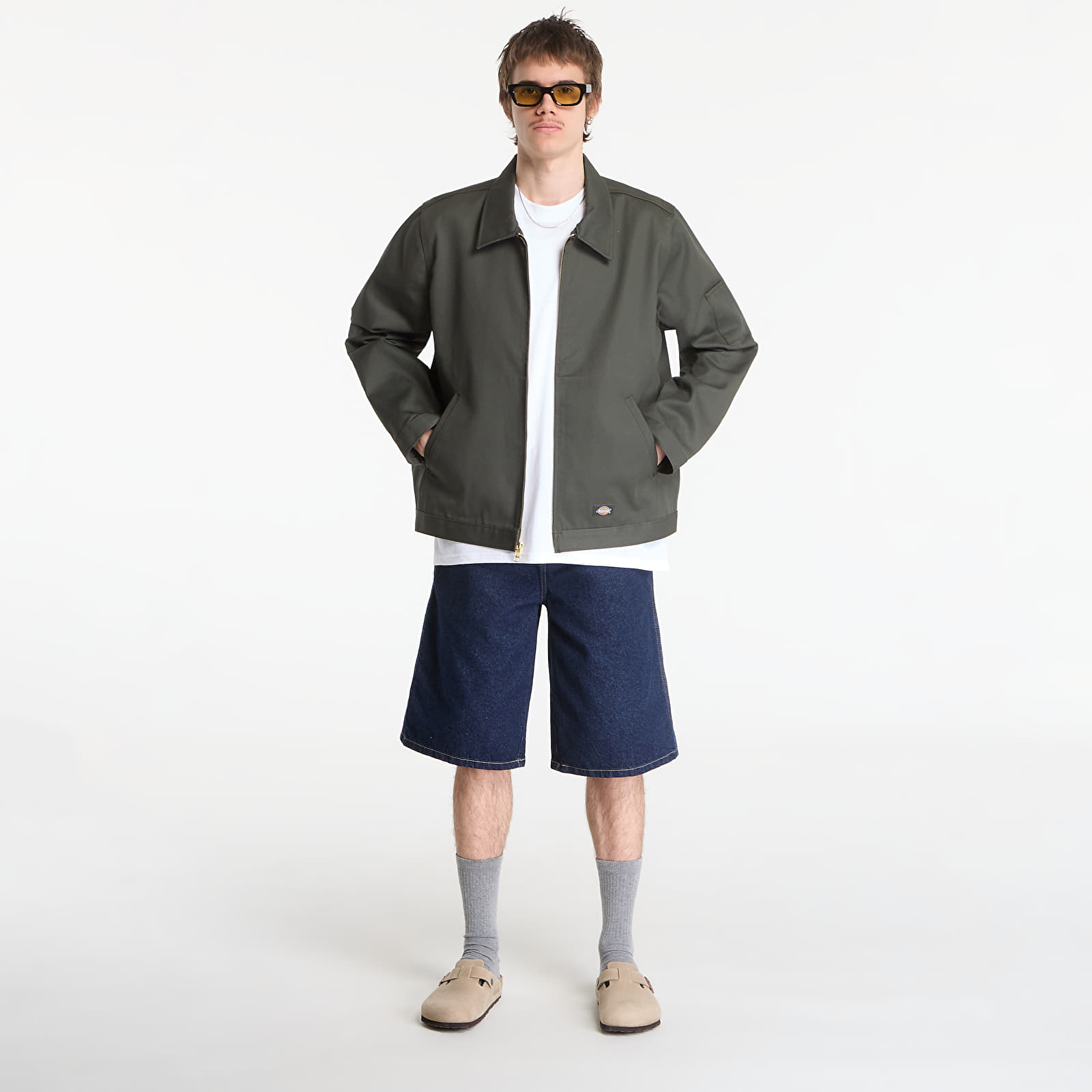 Bundy Dickies M Unlined Eisenhower Jacket Rec Olive Green