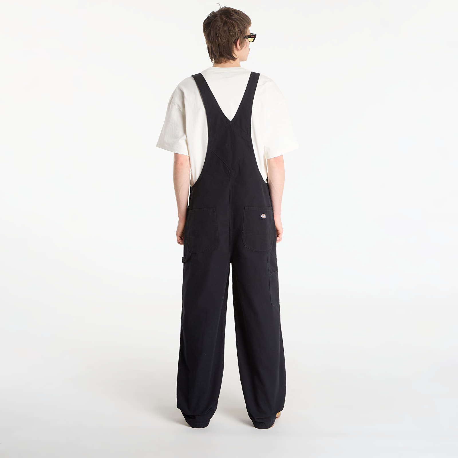 Džínsy Dickies Loose Canvas Bib Black