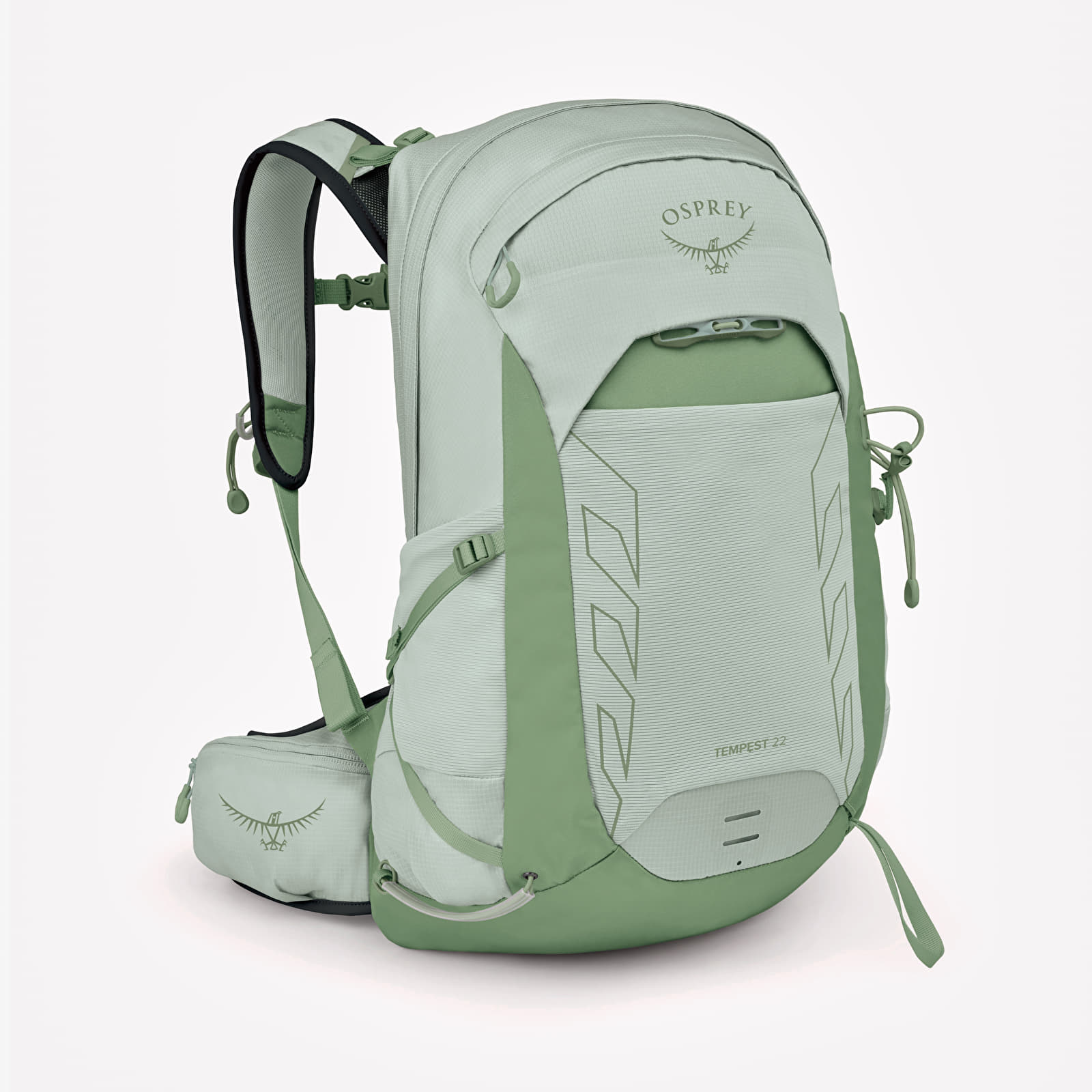 Mochila feminina Osprey Tempest 2 Frosty Mint Green/ Botanica