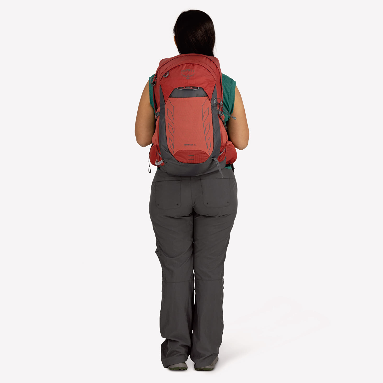 Ženski ruksaci Osprey Tempest 2 Red Pampas/ Coal Grey