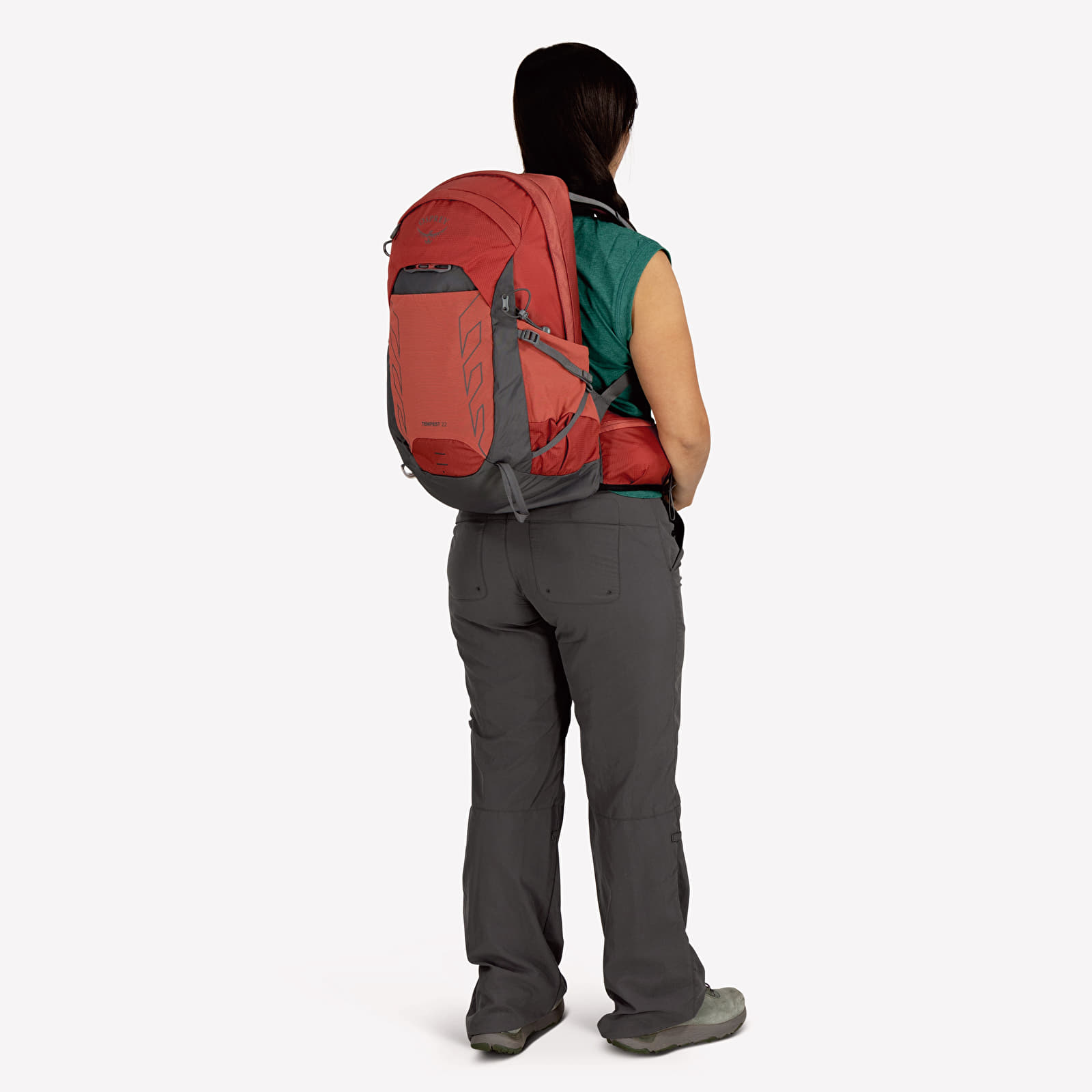 Ženski ruksaci Osprey Tempest 2 Red Pampas/ Coal Grey