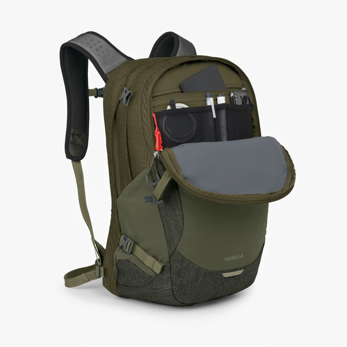 Mochilas para hombres Osprey Nebul Moss Green/ Earl Grey Heather