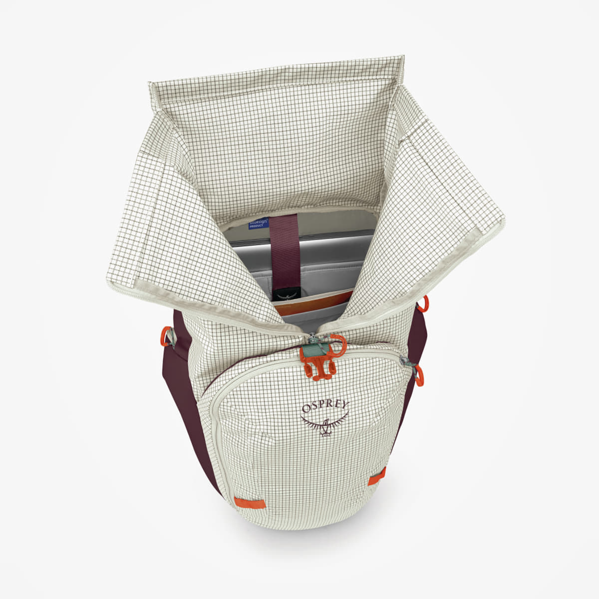 Men's Shoulder Bags Osprey Transporter Roll Top Mystery White/ Moody Burgundy