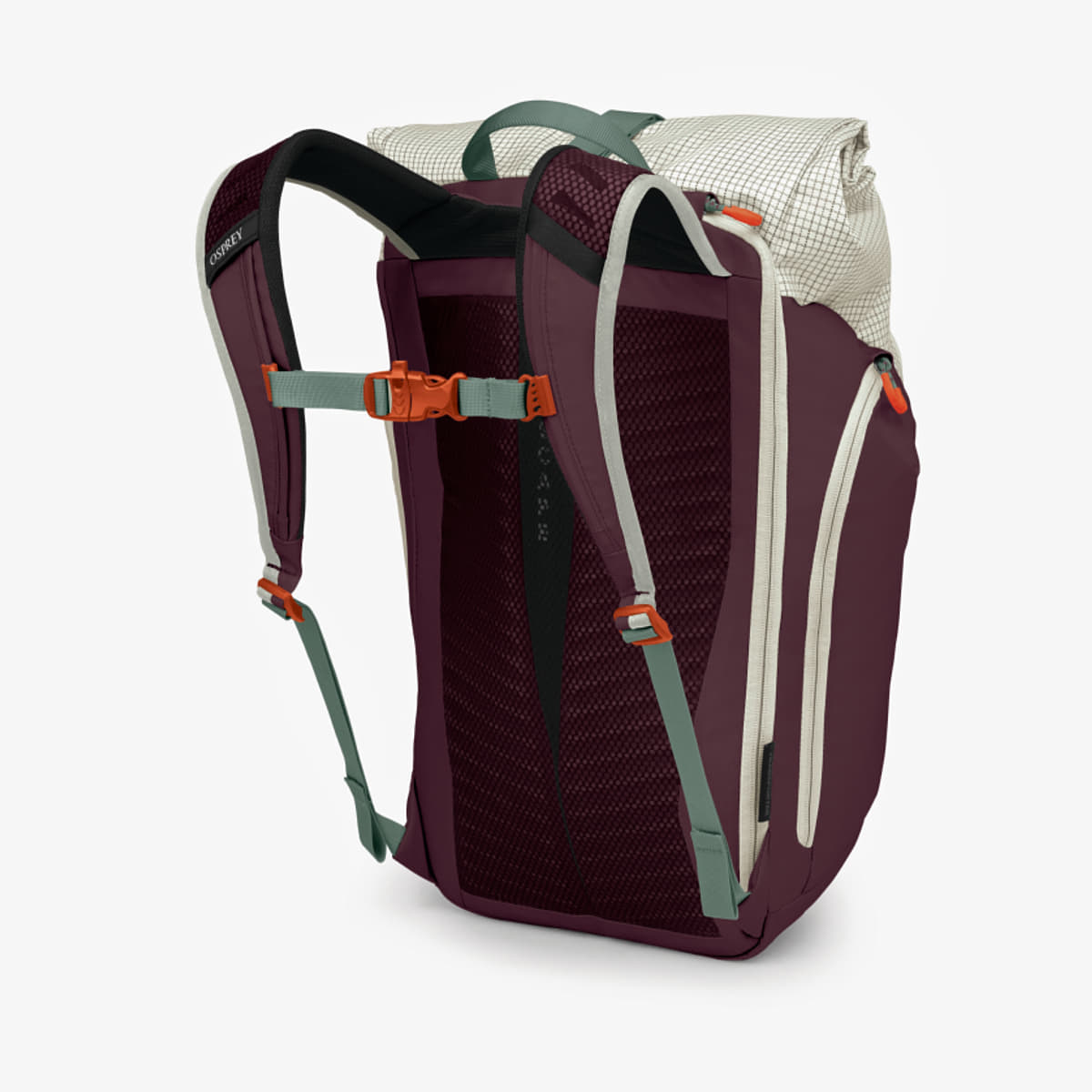 Men's Shoulder Bags Osprey Transporter Roll Top Mystery White/ Moody Burgundy