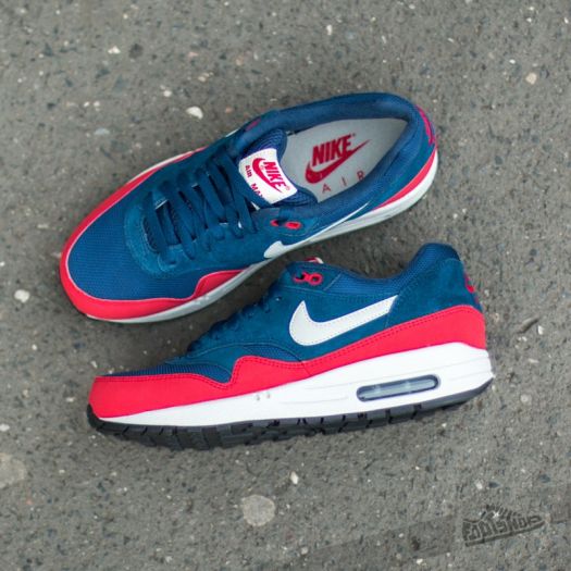 Nike air max 1 essential navy red clearance