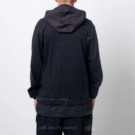 週間売れ筋 Hoodies Black Hoodie Layered Sashiko Y-3 sweatshirts and ジャケット・アウター