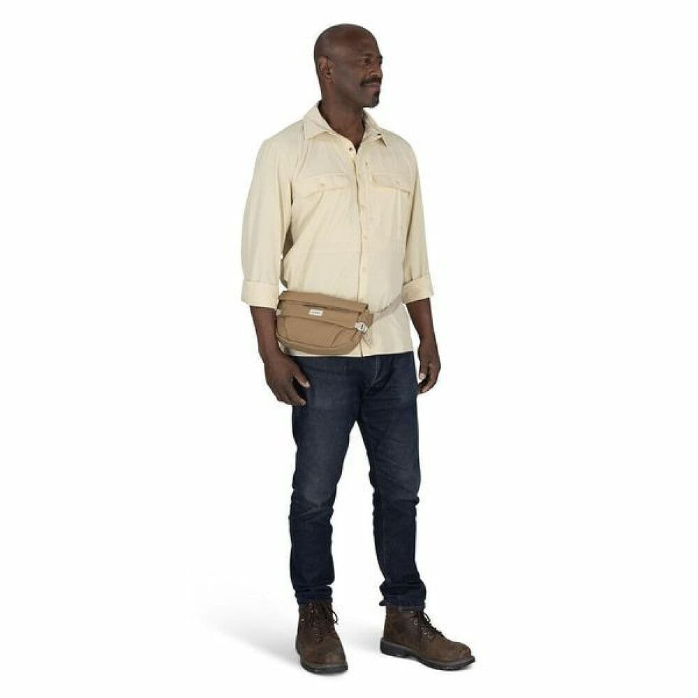 Mochilas para hombres Osprey Arcane Hip Bag Latte Brown