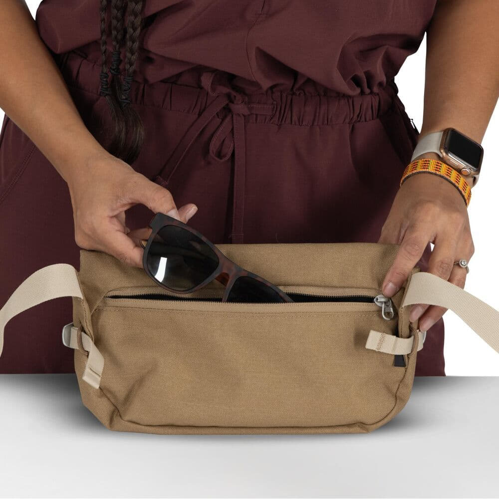 Mochilas para hombres Osprey Arcane Hip Bag Latte Brown
