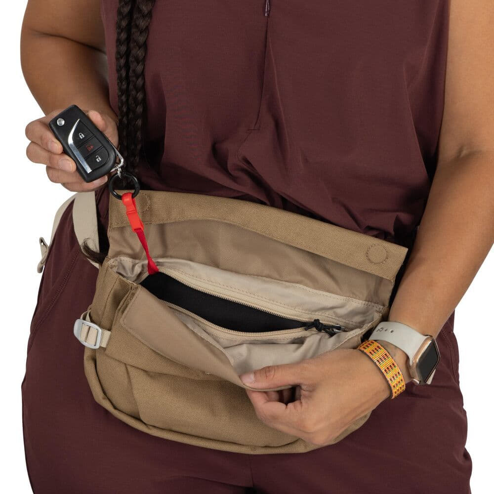 Mochilas para hombres Osprey Arcane Hip Bag Latte Brown