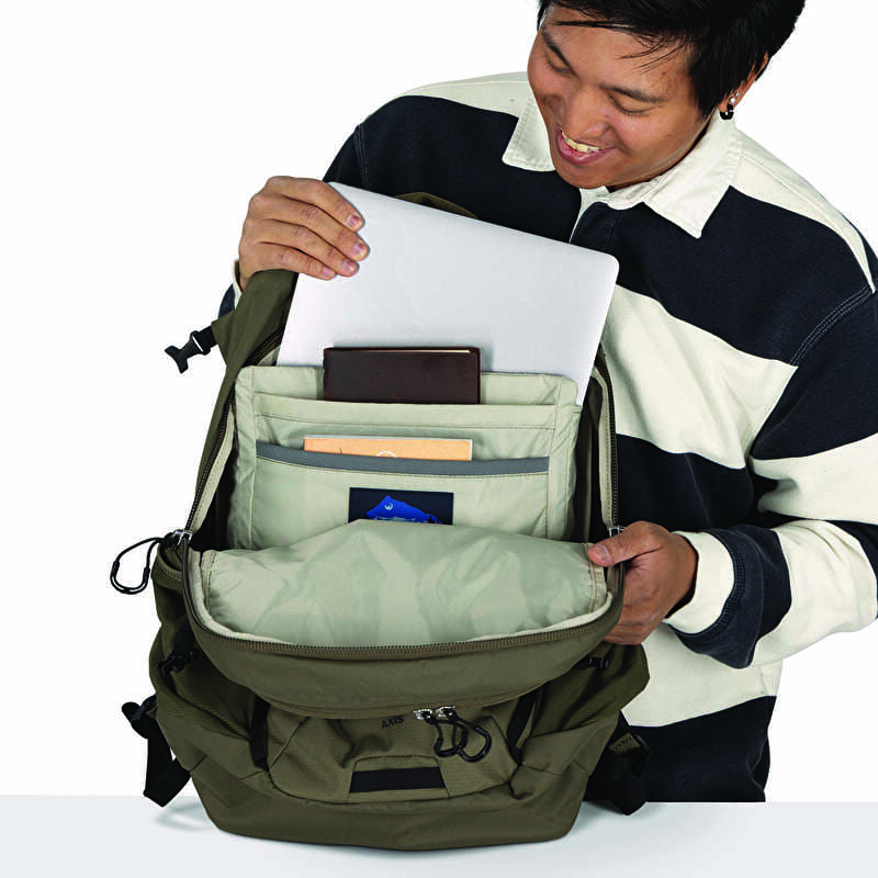 osprey axis computer backpack Flare Commuter Laptop Backpack, Night Shift Blue : Electronics loading pack offers 1465 cubic inches of storage capacity Axis 24