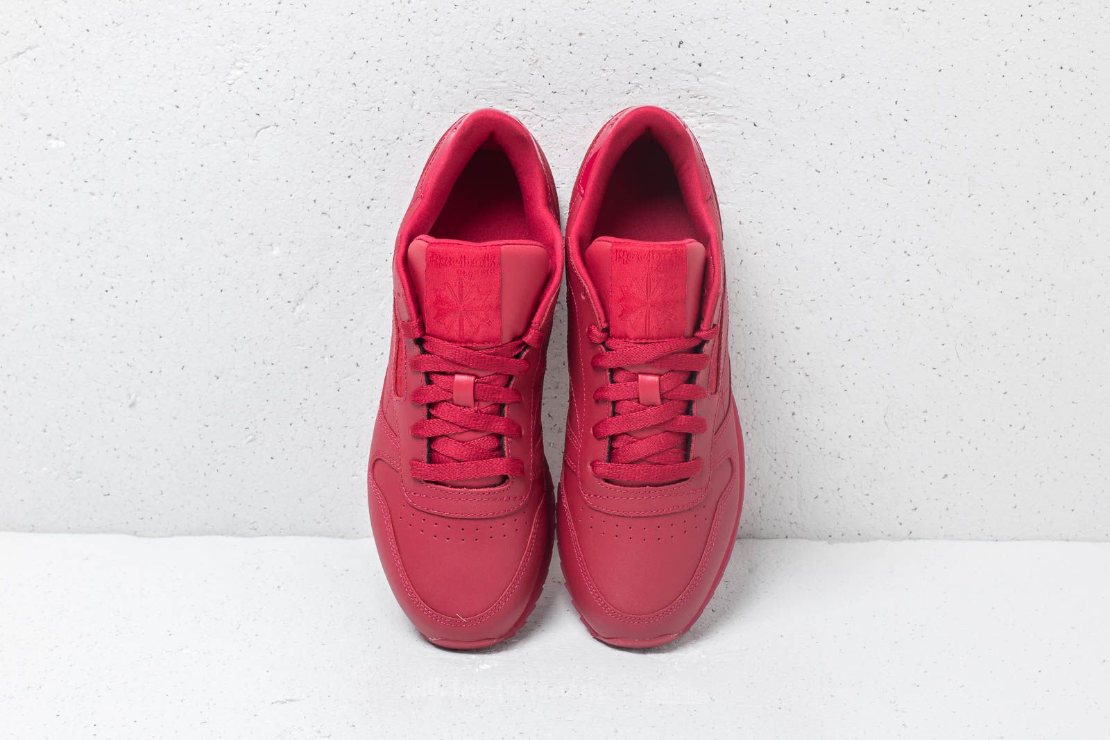 Дамски кецове и обувки Reebok Classic Leather Ripple W Cranberry Red