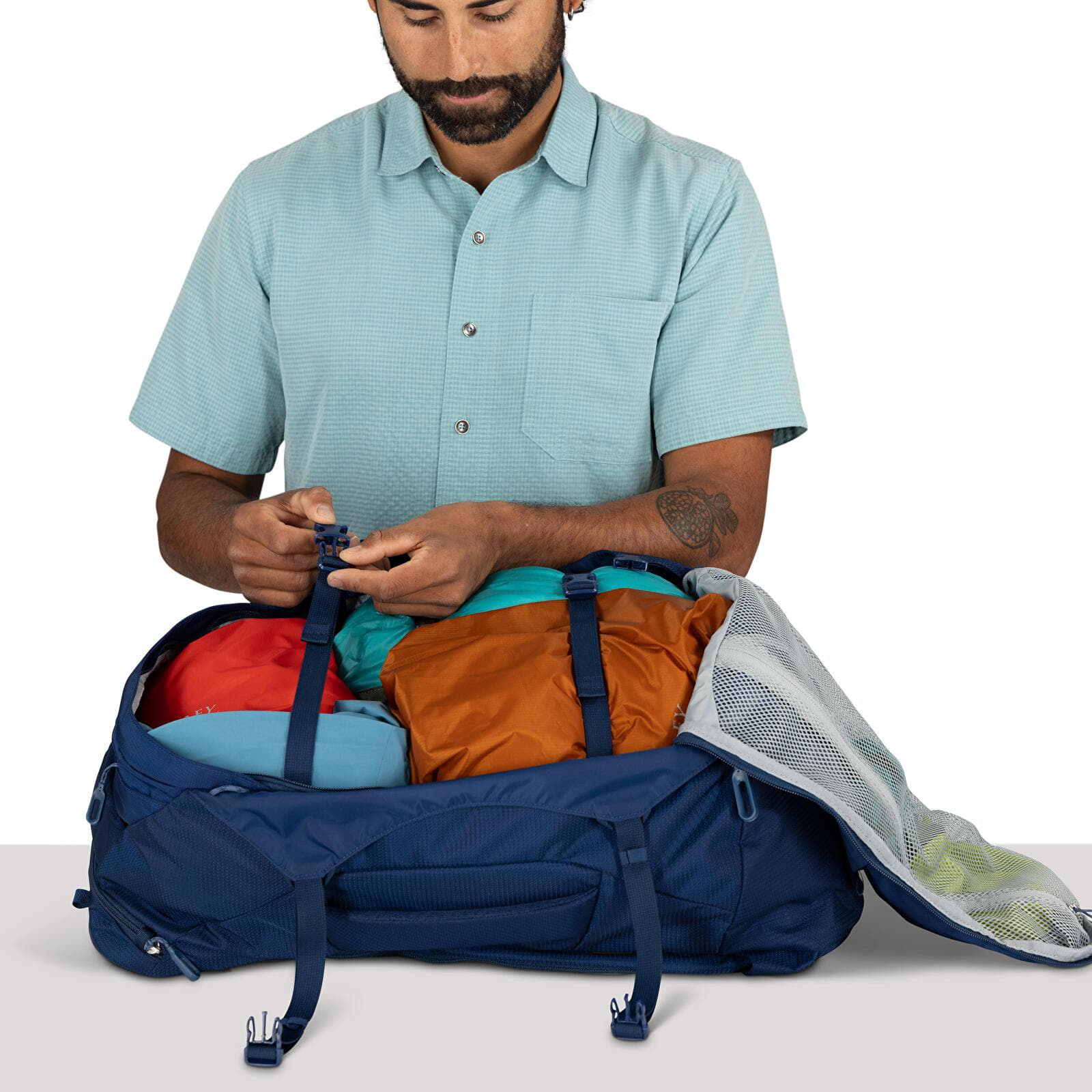 Men's backpacks Osprey Farpoint 40 Antique Blue