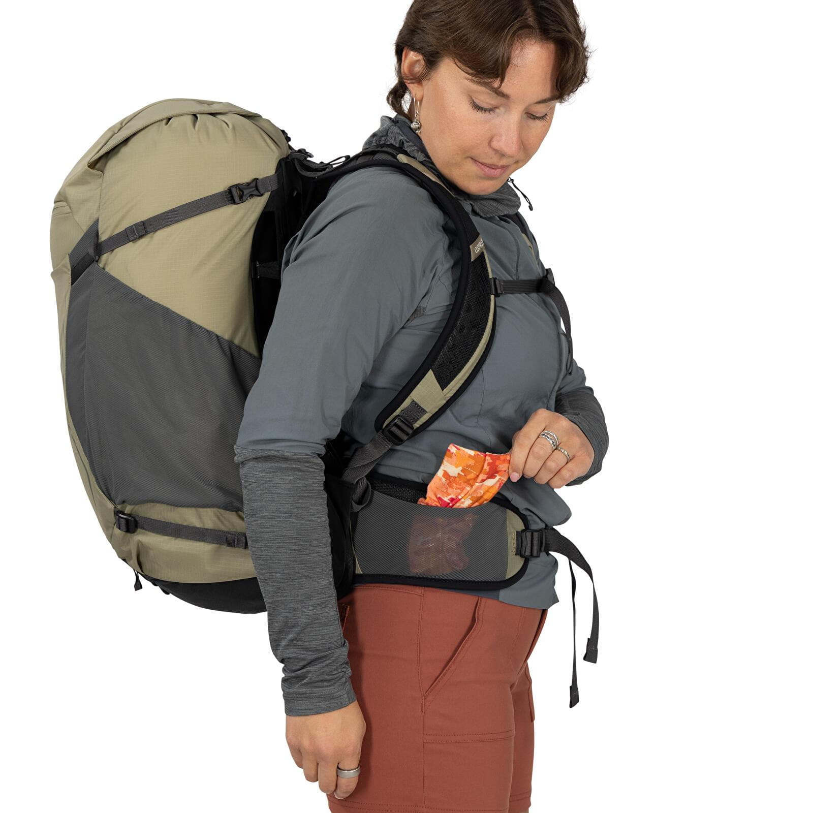 Plecaki męskie Osprey Hikelite 32 Olive Tan