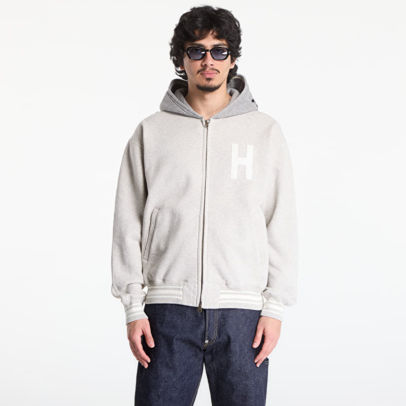 Mikina HUMAN MADE Zip-Up Hoodie Gray