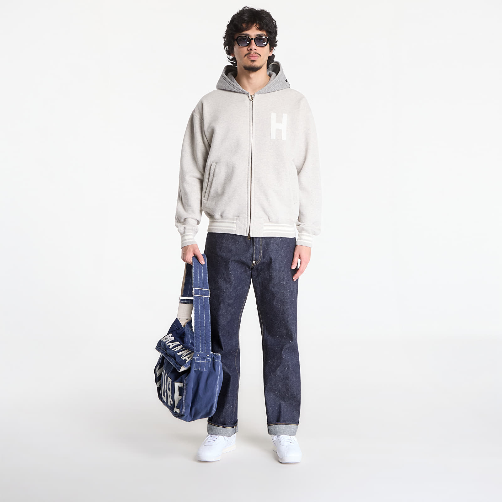 Hoodies and sweatshirts  HUMAN MADE Zip-Up Hoodie Gray