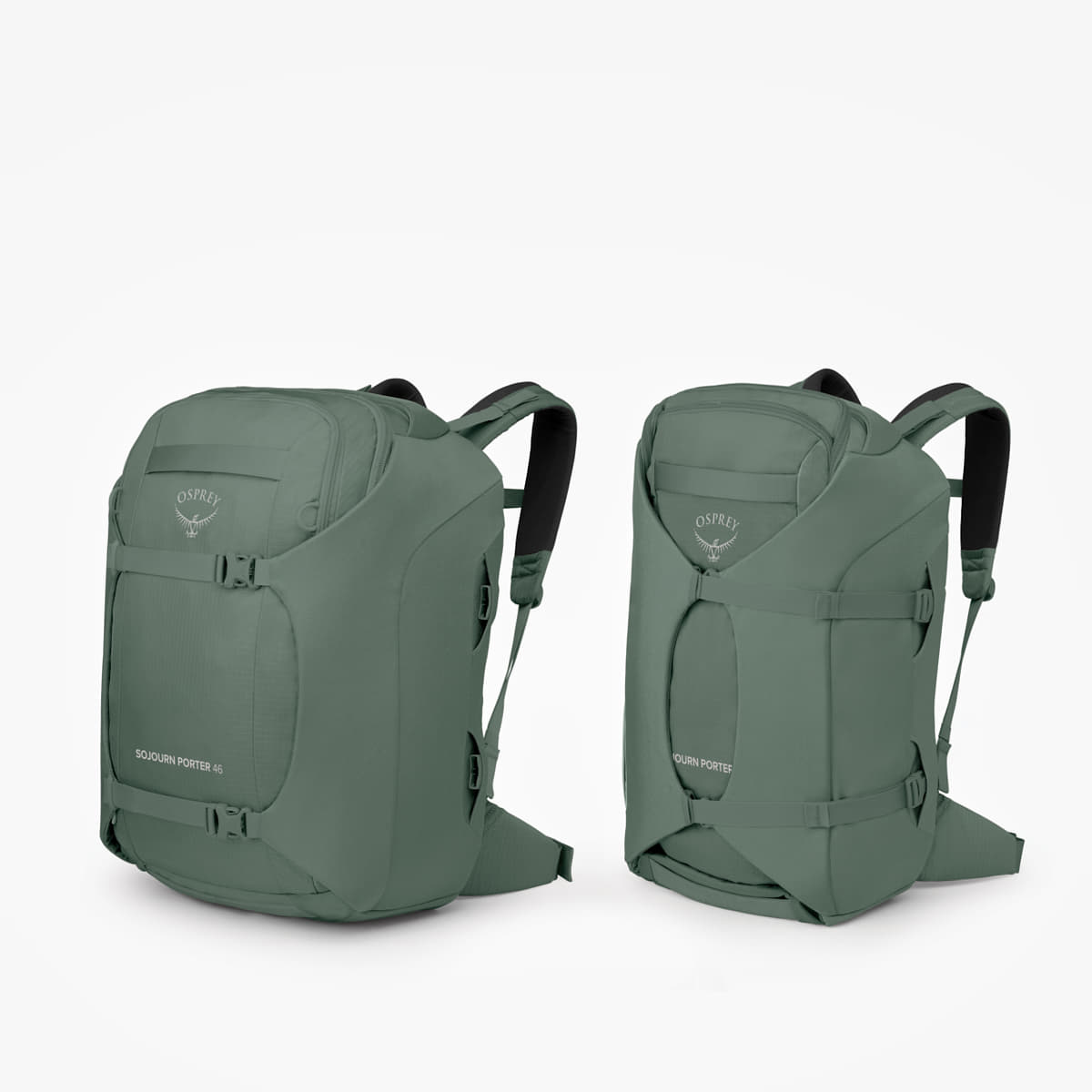 Heren rugzakken Osprey Porter 46 Koseret Green