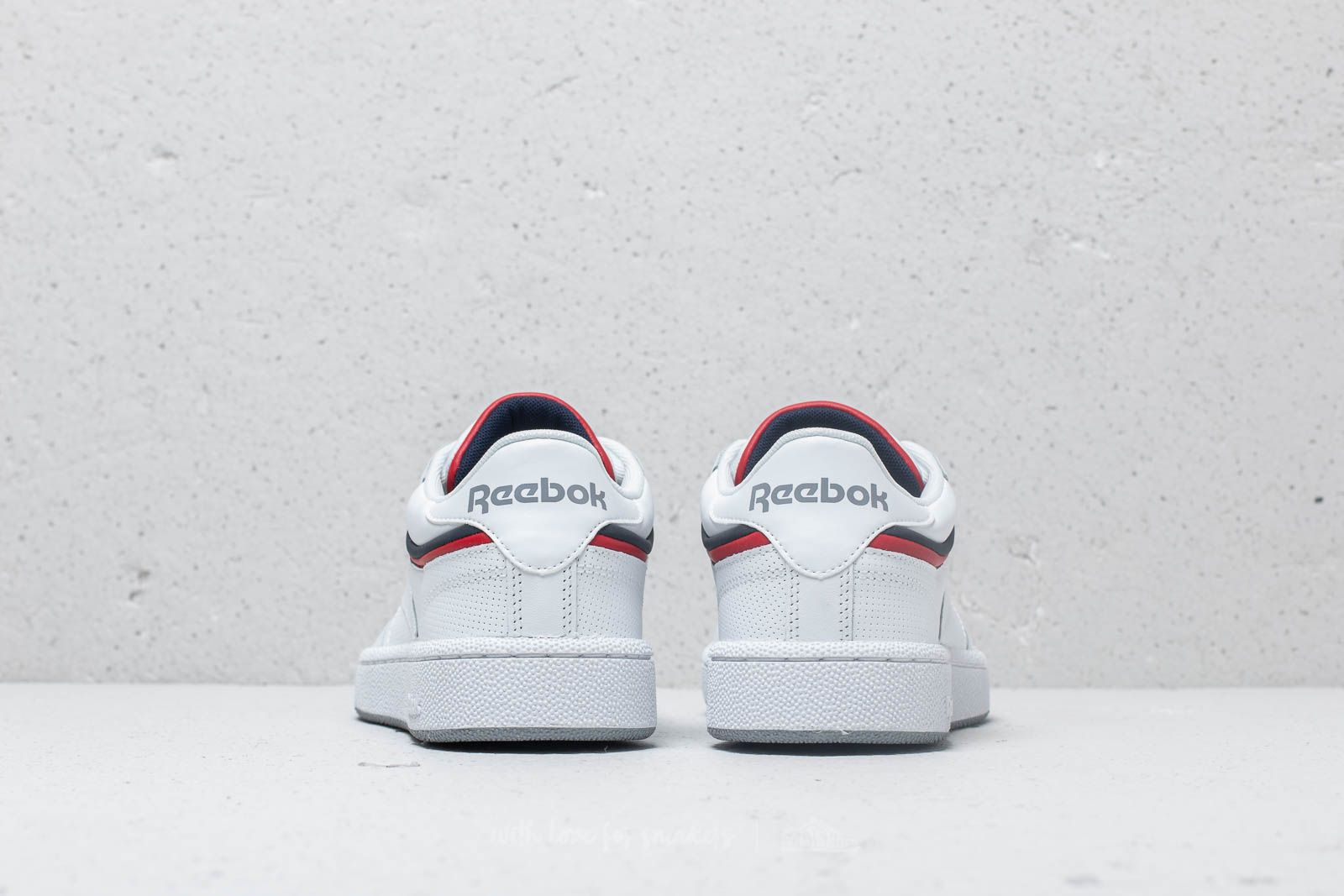 Vyriška avalynė Reebok Club C 85 MU White/ Navy/ Red/ Shadow