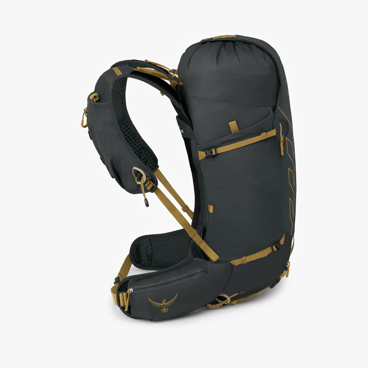 Levně Batoh Osprey Talon Velocity 30 Dark Charcoal/ Tumbleweed Yellow S/M