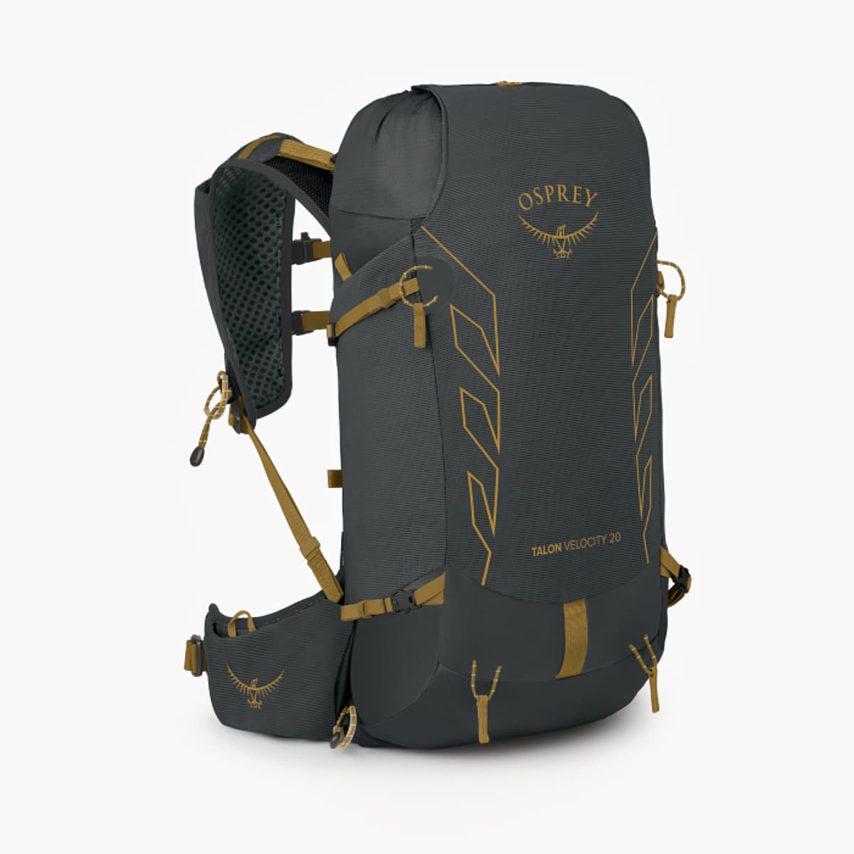 Herren Rucksäcke Osprey Talon Velocity 2 Dark Charcoal/ Tumbleweed Yellw