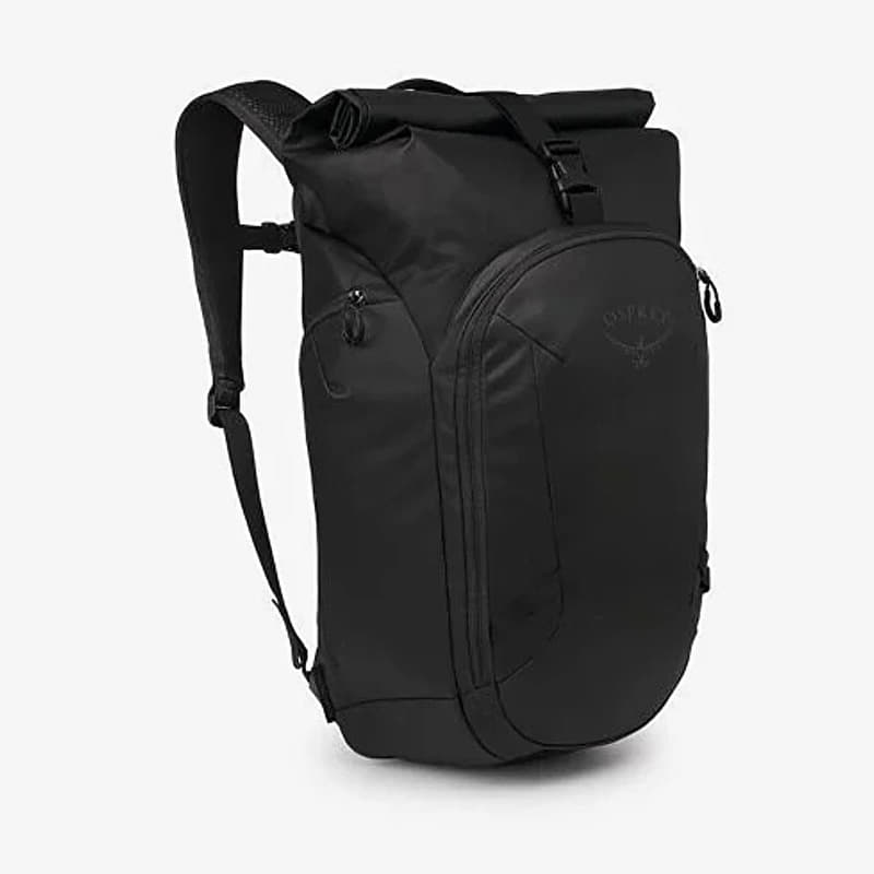 Mugursoma Osprey Transporter Roll Top Backpack Raven Black/ Black
