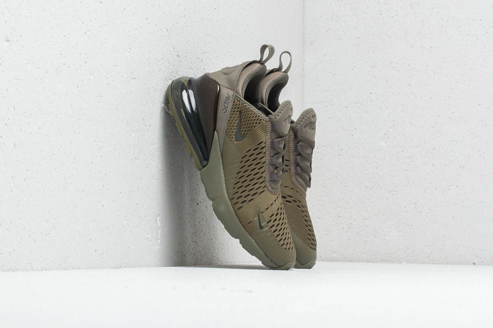 Women s shoes Nike Air Max 270 GS Medium Olive Newsprint Footshop