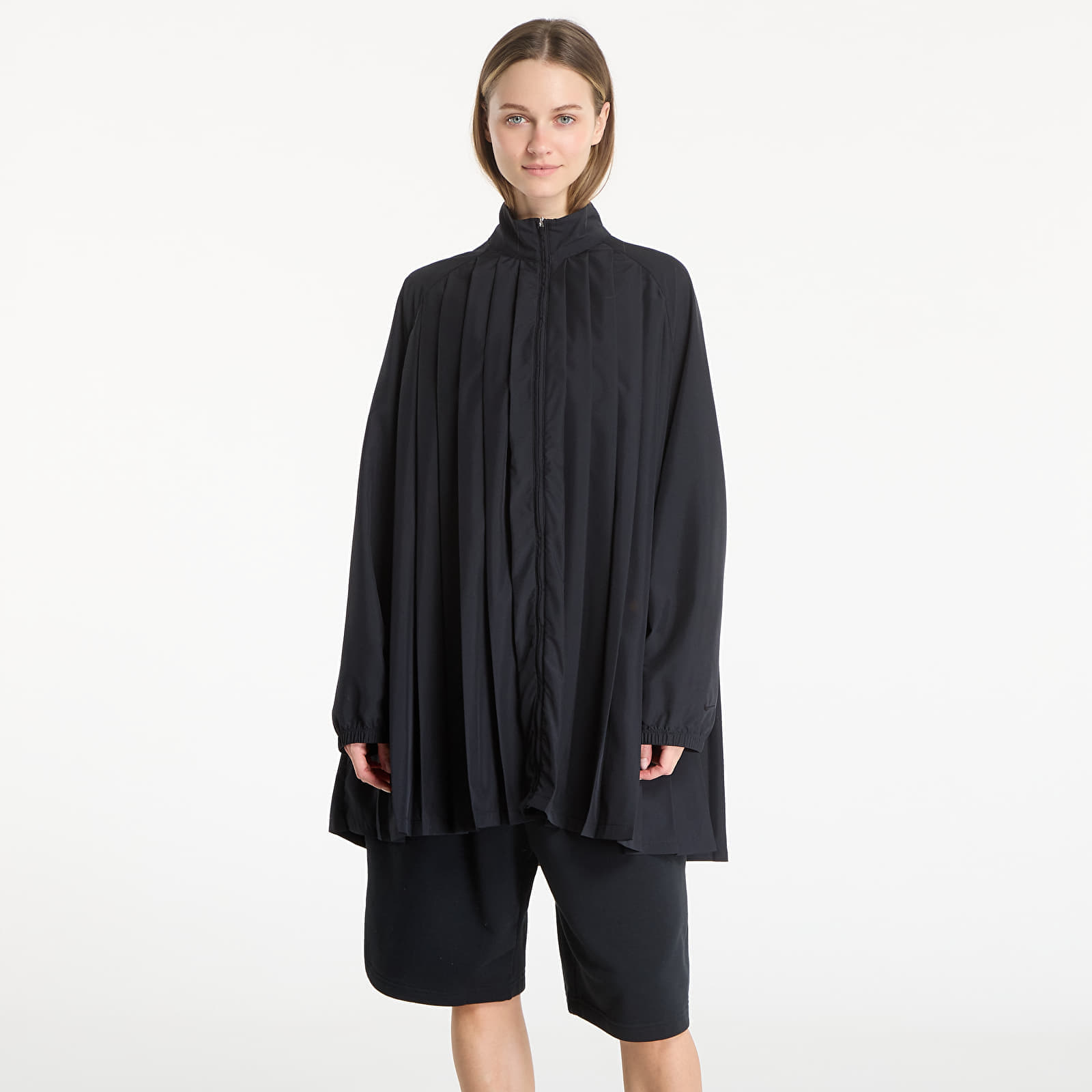 Облекло Nike Sportswear Women's Oversized Long-Sleeve Pleated Mini Dress Black/ Black S
