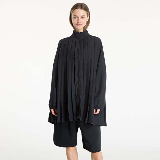 Kjole Nike Sportswear Women's Oversized Long-Sleeve Pleated Mini Dress Black/ Black