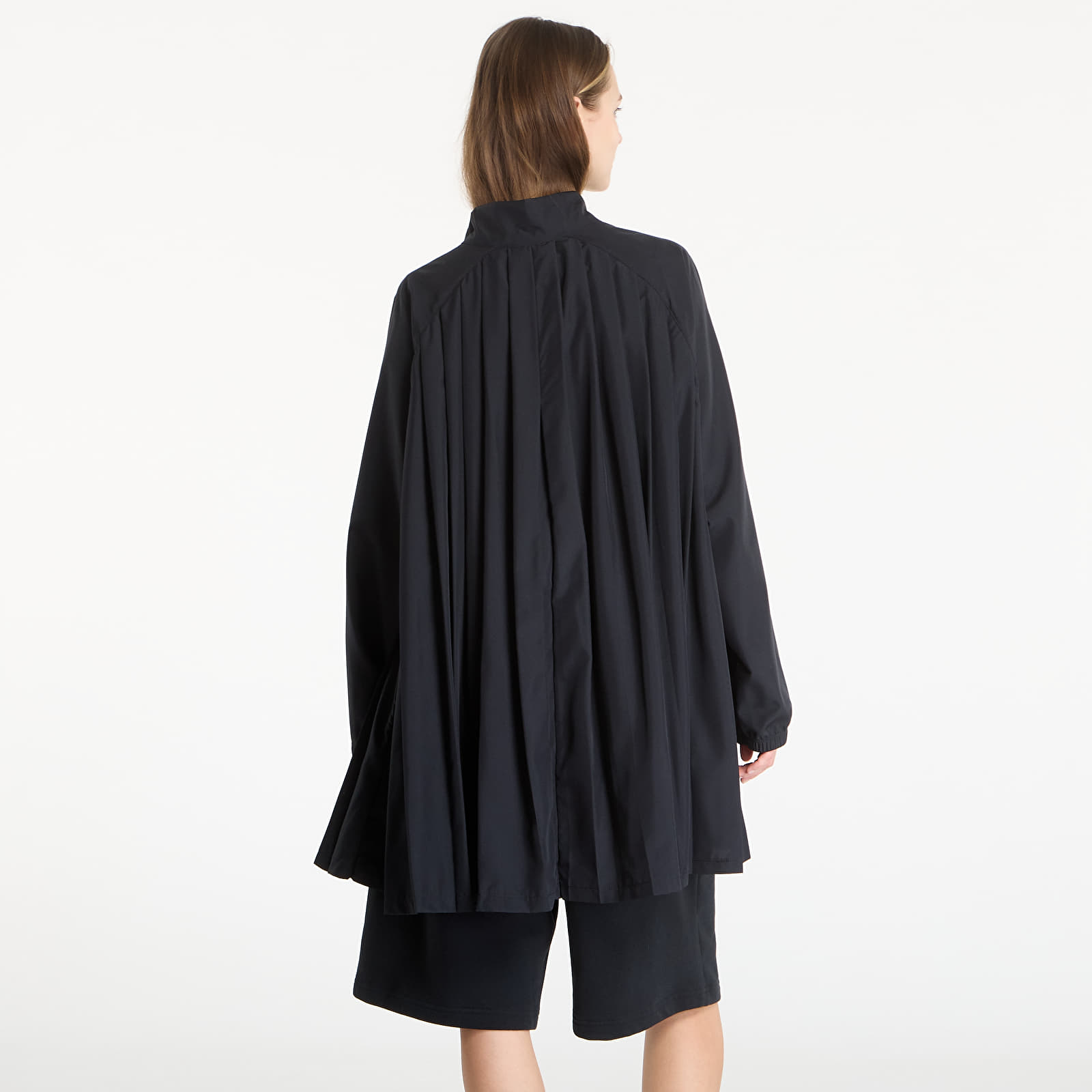 Klänning Nike Sportswear Women's Oversized Long-Sleeve Pleated Mini Dress Black/ Black