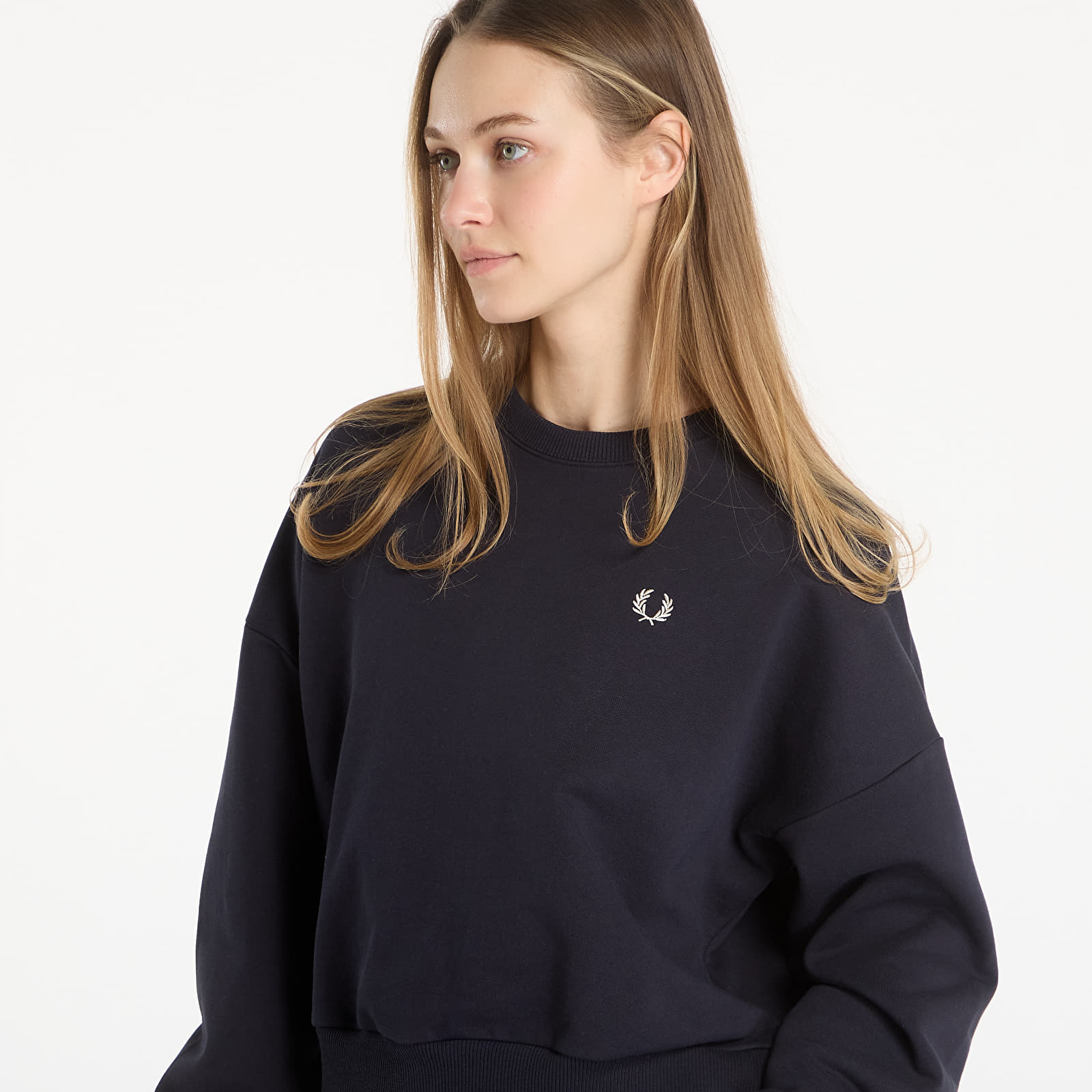 Mikiny FRED PERRY Tipped Sweatshirt Navy
