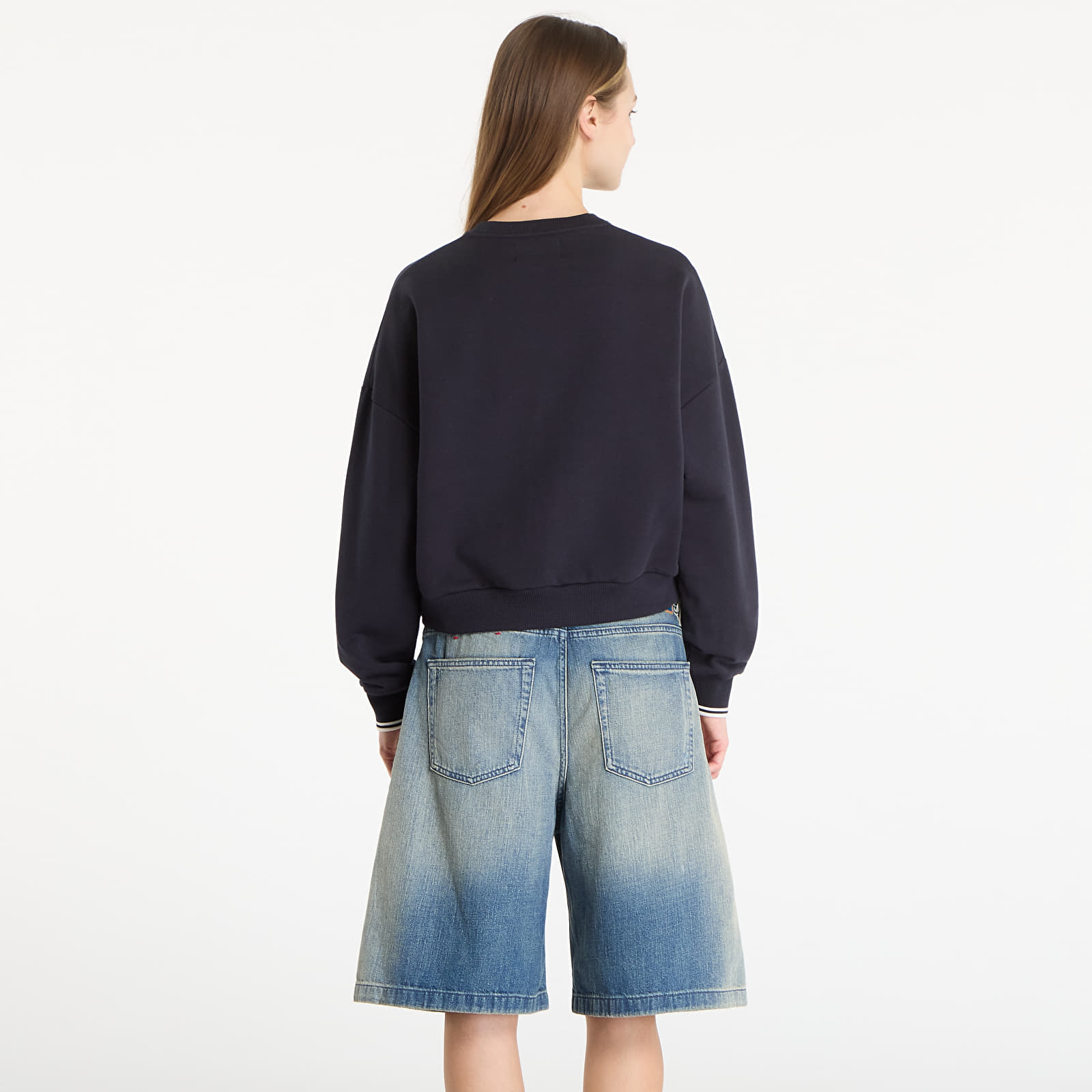 Mikiny FRED PERRY Tipped Sweatshirt Navy