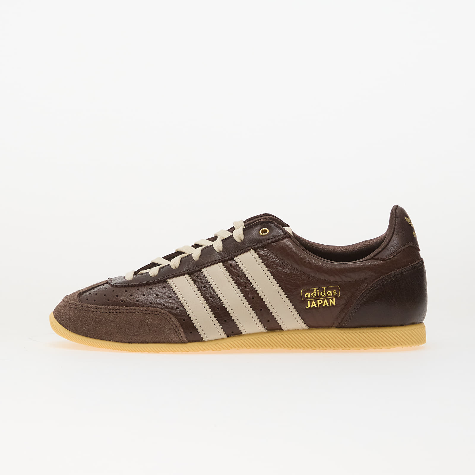 Încălțăminte și sneakerși pentru femei adidas Japan W Brown/ Wonder White/ Gold Metallic