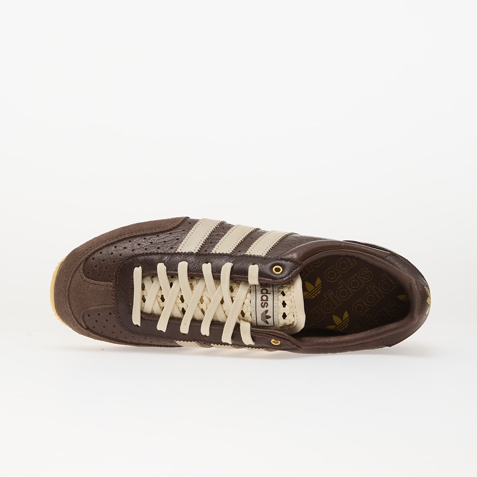 Încălțăminte și sneakerși pentru femei adidas Japan W Brown/ Wonder White/ Gold Metallic