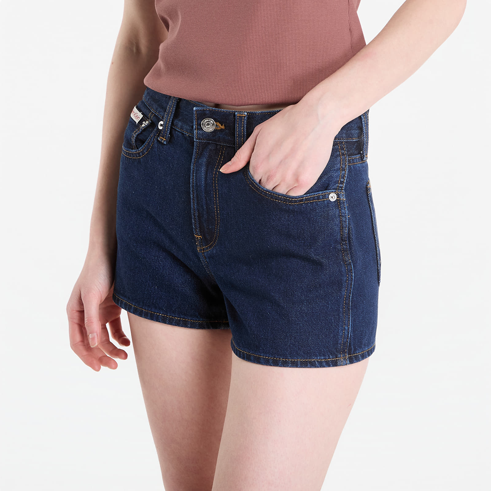 Dámské kraťasy Calvin Klein Jeans Archive Mini Short True Indigo
