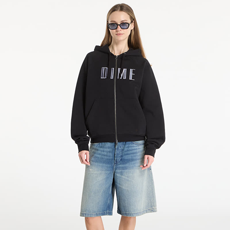 Sweatshirt DIME Blocks Zip Hoodie UNISEX Black