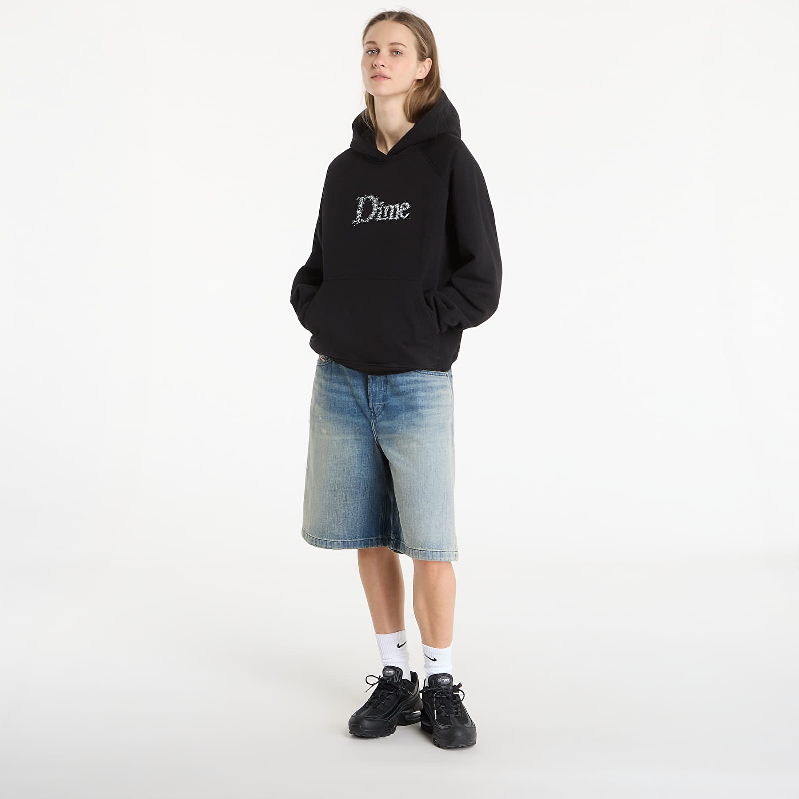 Men's hoodies DIME Classic Sagan Hoodie UNISEX Black