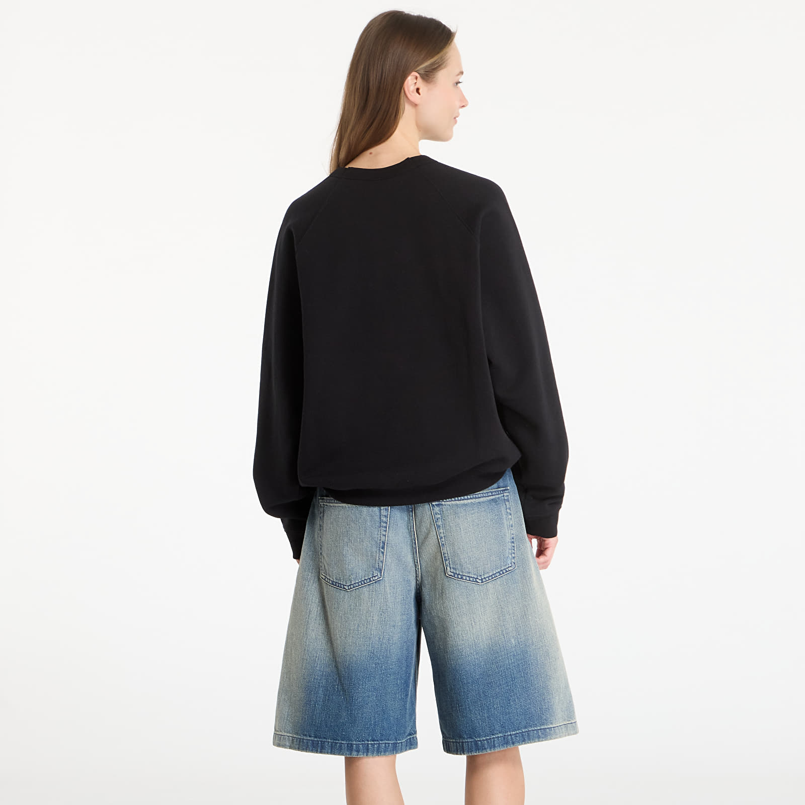 Hoodies für Männer DIME Classic Small Logo Crewneck UNISEX Black