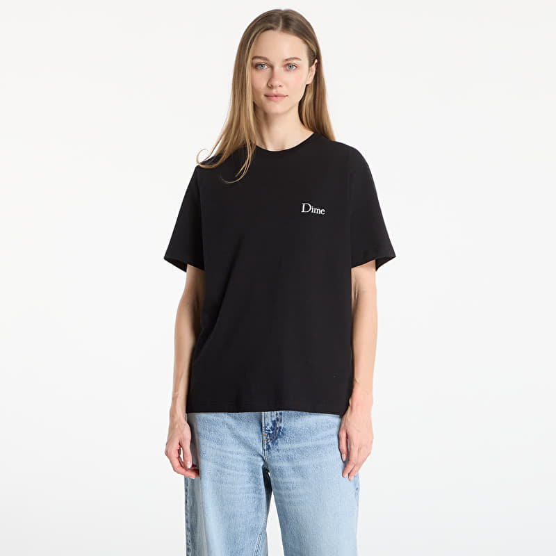 DIME Classic Small Logo T-Shirt UNISEX Black