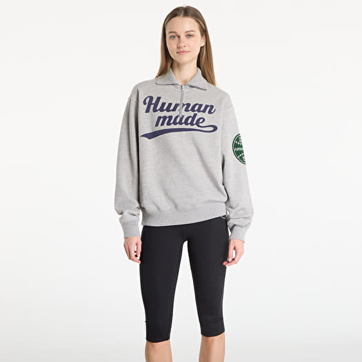 Sweatshirt HUMAN MADE Half-Zip Sweatshirt Gray