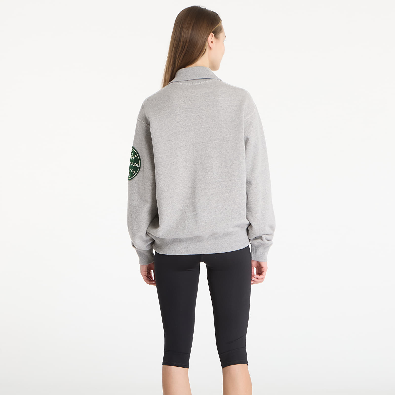 Sudaderas HUMAN MADE Half-Zip Sweatshirt Gray