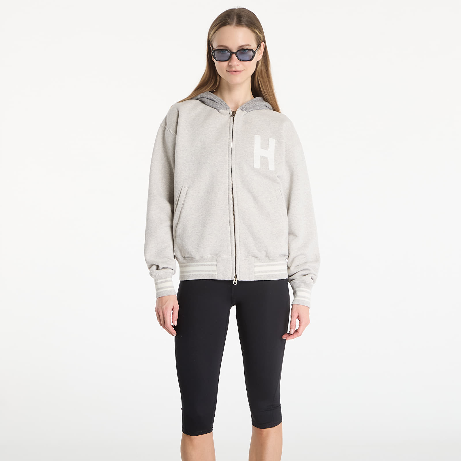 Hoodies and sweatshirts  HUMAN MADE Zip-Up Hoodie Gray